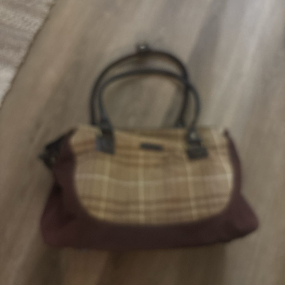 Stylish Plaid Women's Handbag